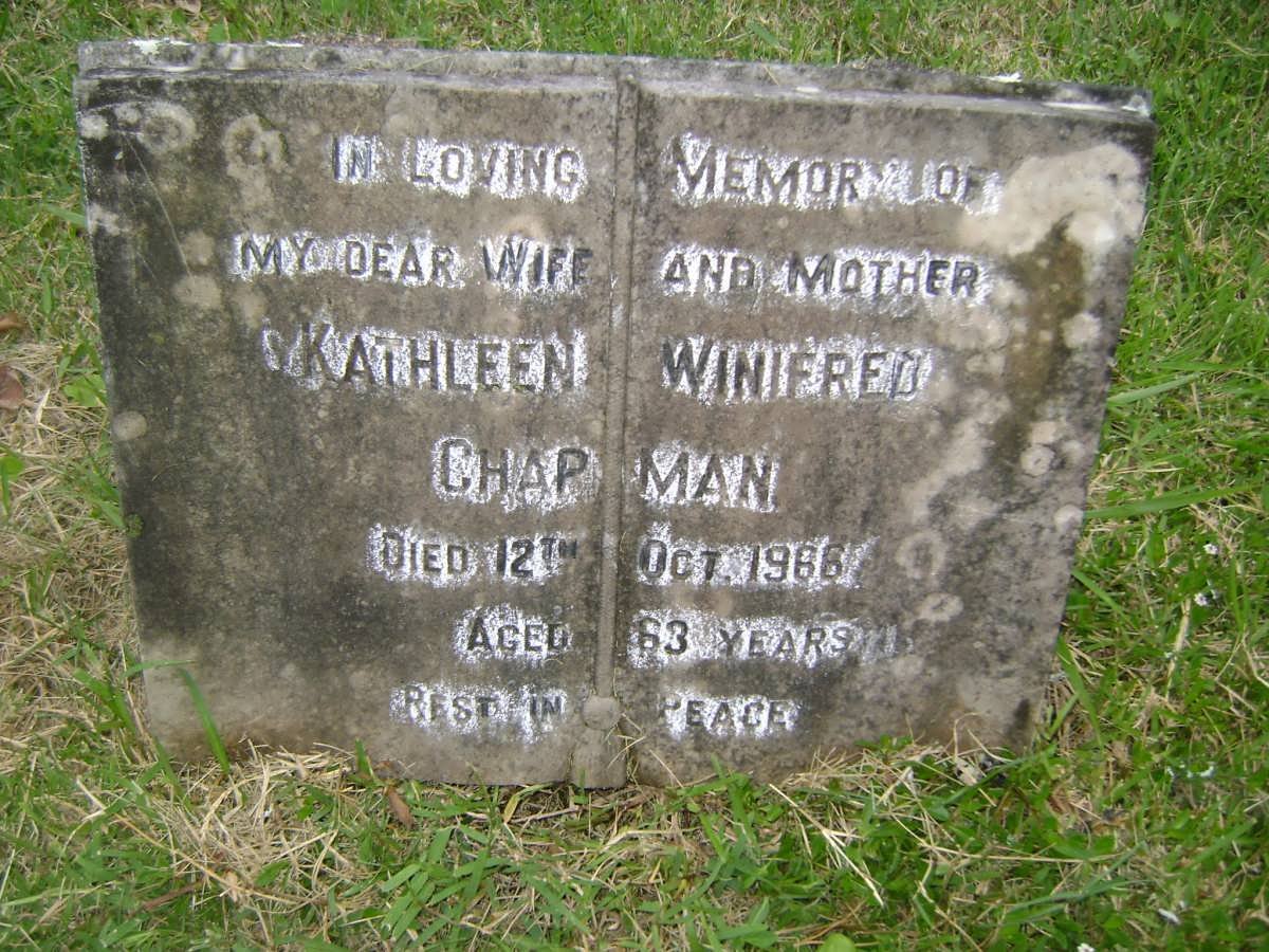 CHAPMAN Kathleen Winifred -1966