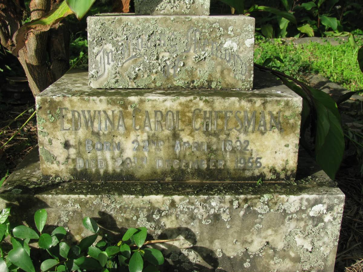 CHEESMAN Edwina Carol 1892-1955