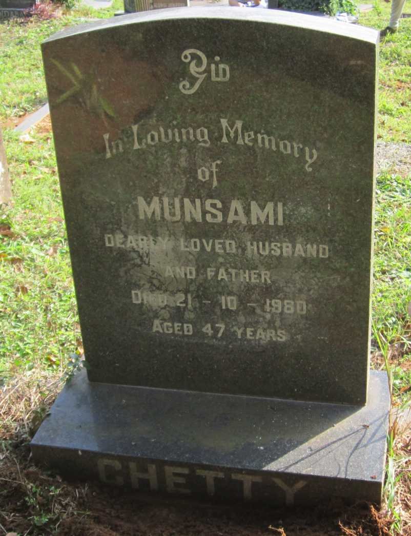 CHETTY Munsami -1980