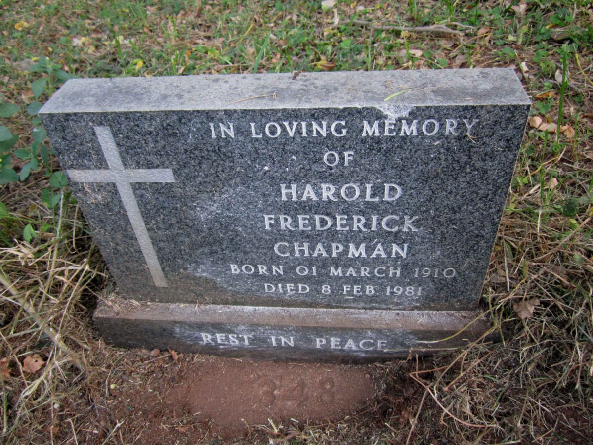 CHAPMAN Harold Frederick 1910-1981