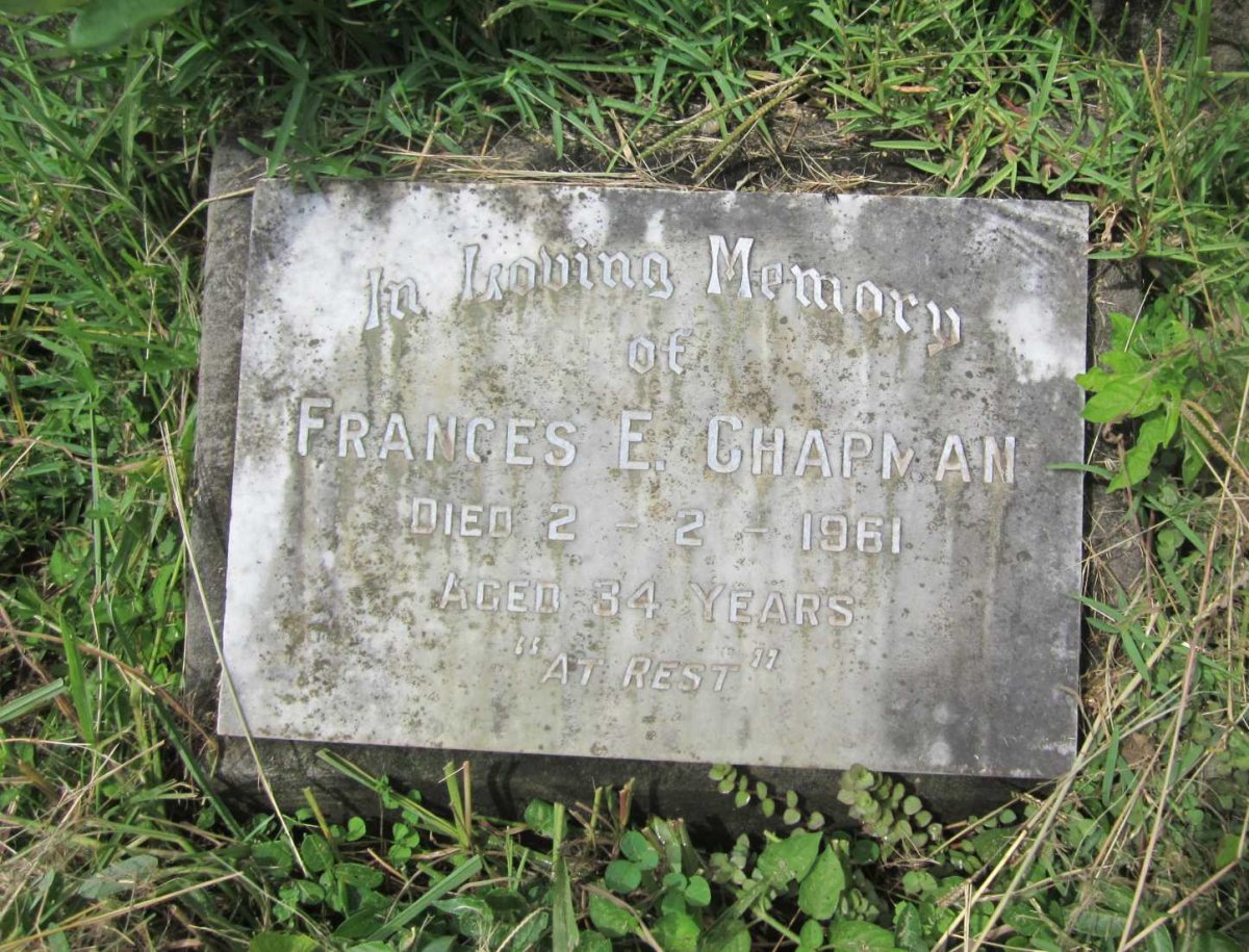 CHAPMAN Frances E. -1961