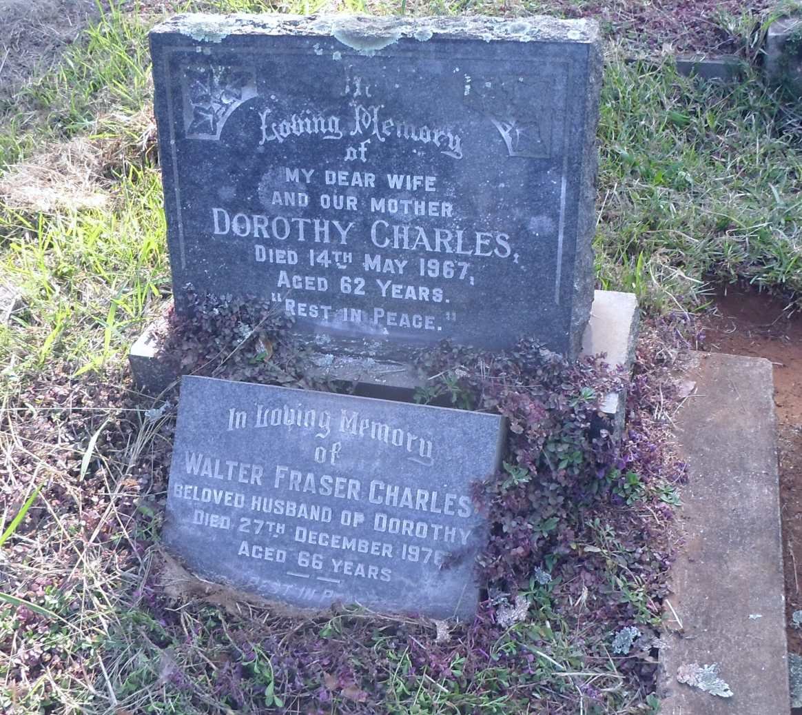 CHARLES Walter Fraser -1976 &amp; Dorothy -1967