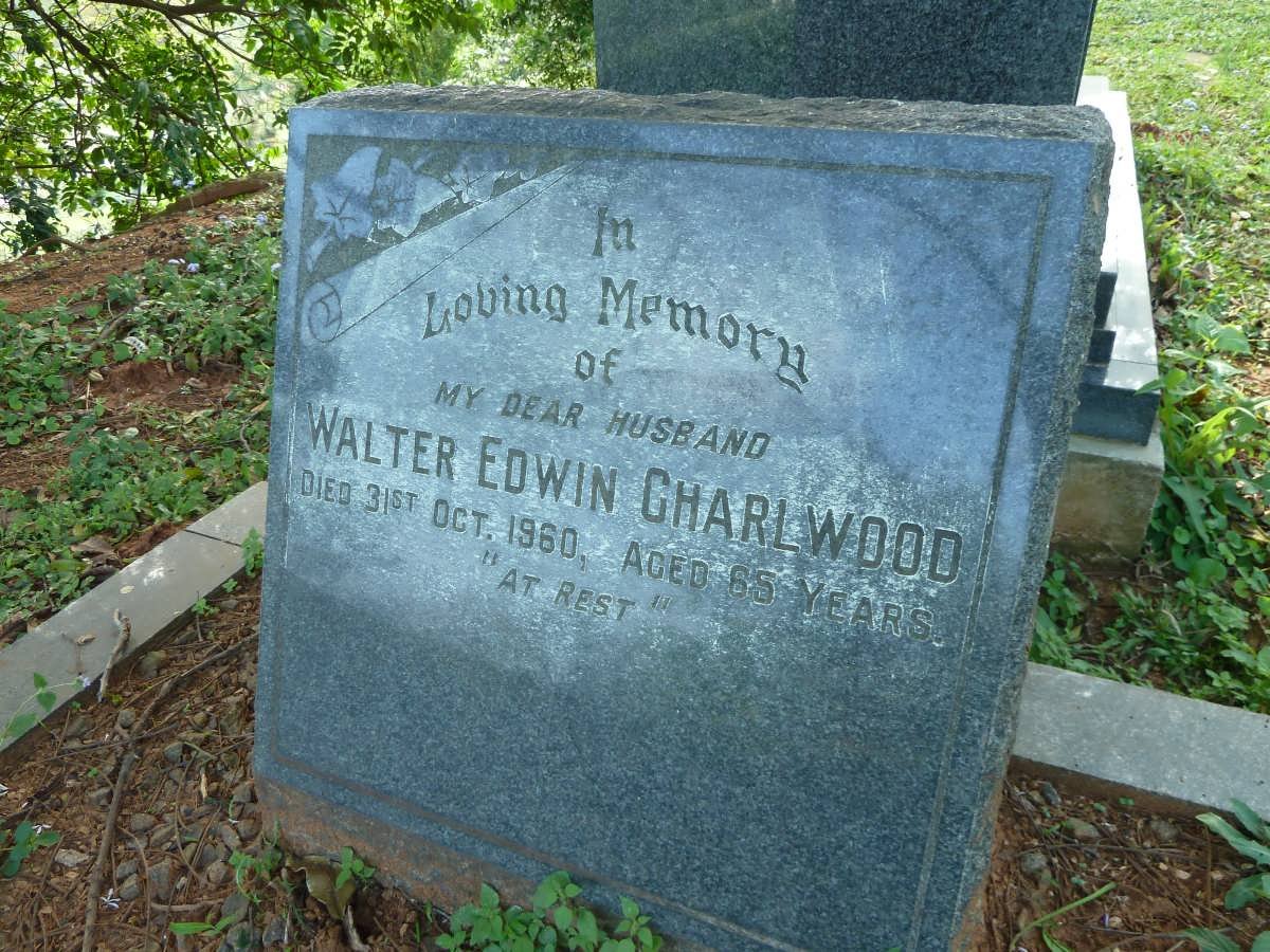 CHARLWOOD Walter Edwin -1960