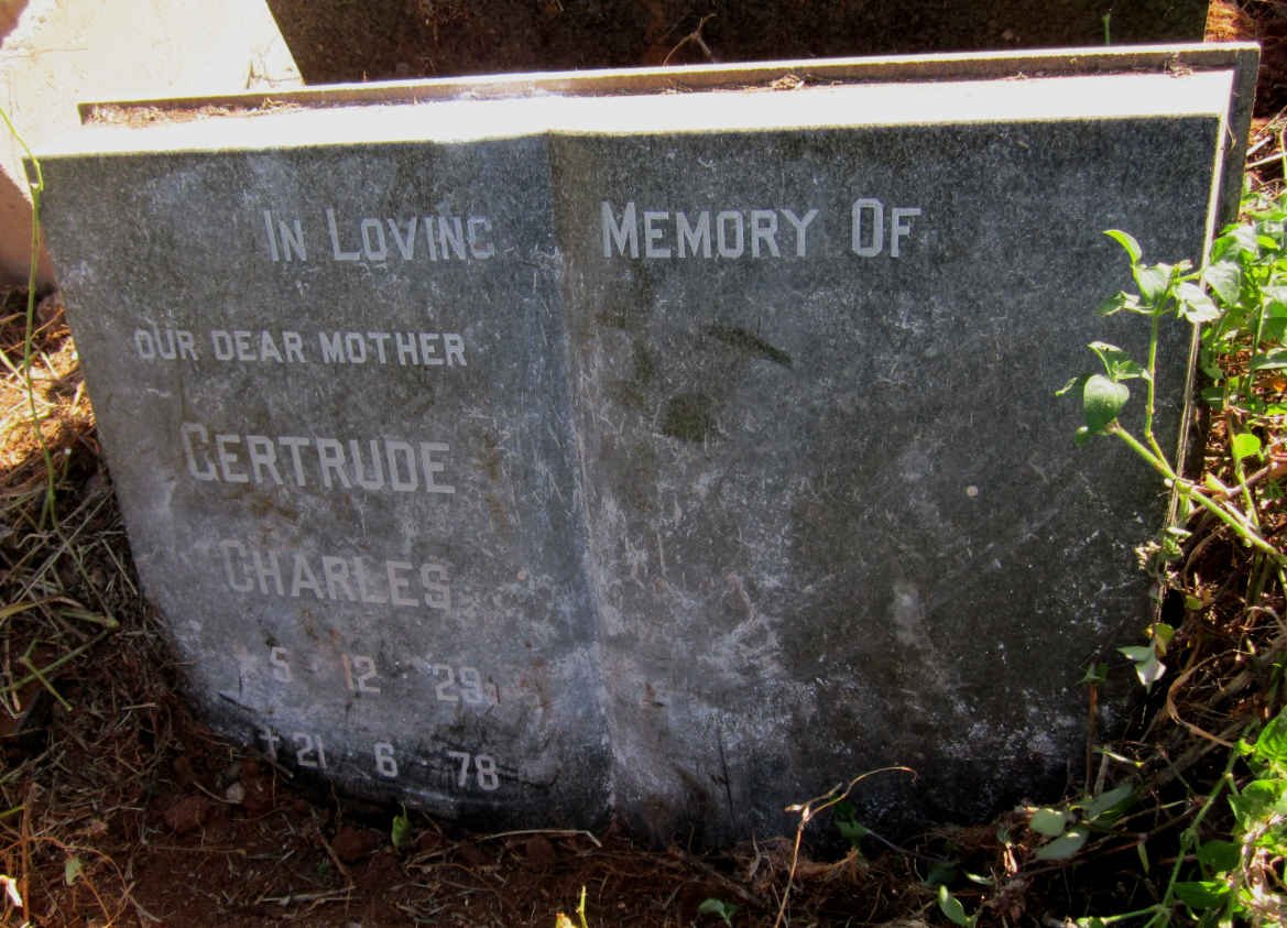 CHARLES Gertrude 1929-1978