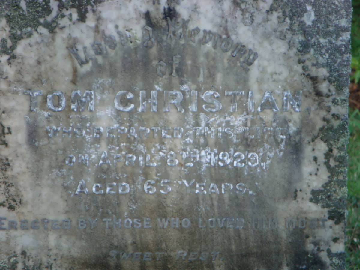 CHRISTIAN Tom -1929