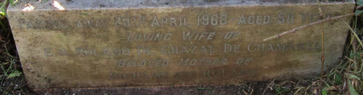 CHAMAREL Marie Therese de Chazal, de nee LALOUETTE -1968