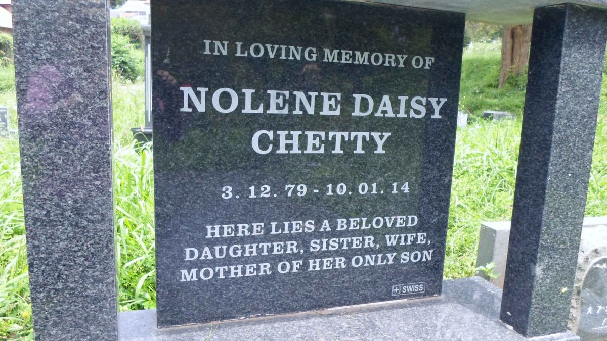 CHETTY Nolene Daisy 1979-2014