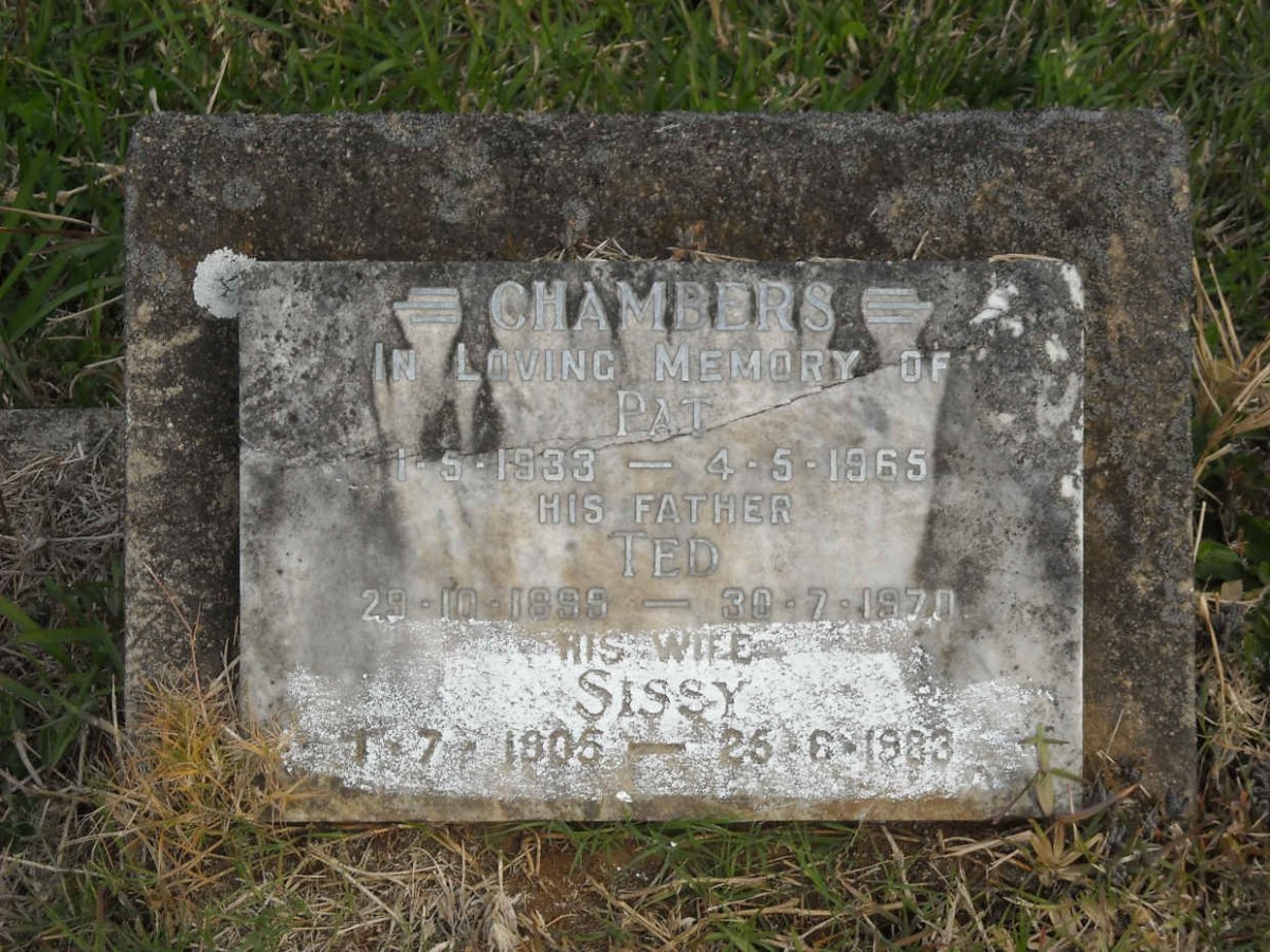 CHAMBERS Ted 1895-1970 &amp; Sissy 1905-1983 :: CHAMBERS Pat 1933-1965