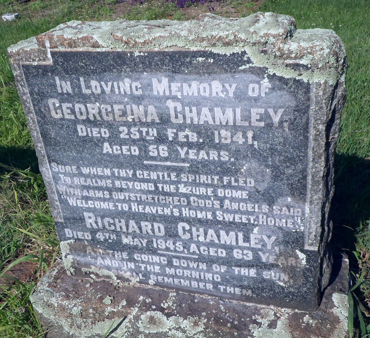 CHAMLEY Richard -1945 &amp; Georgeina -1941