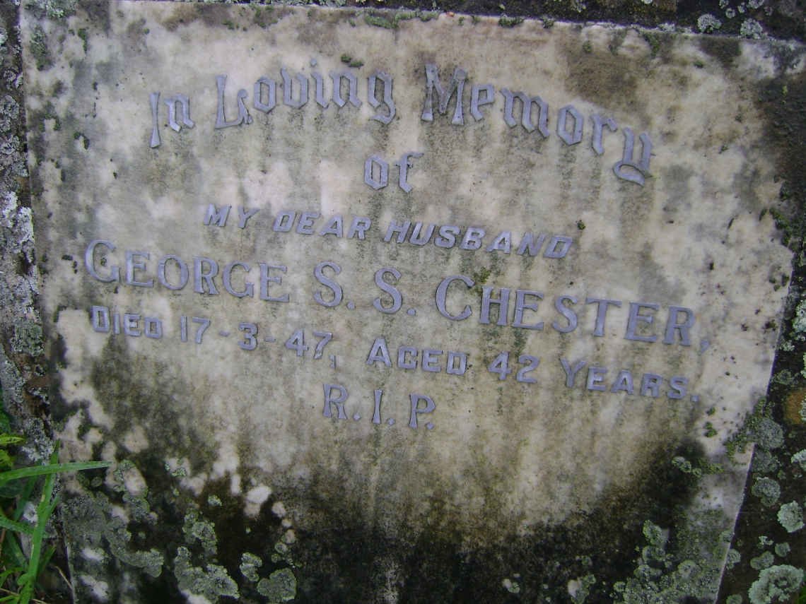 CHESTER George S.S. -1947