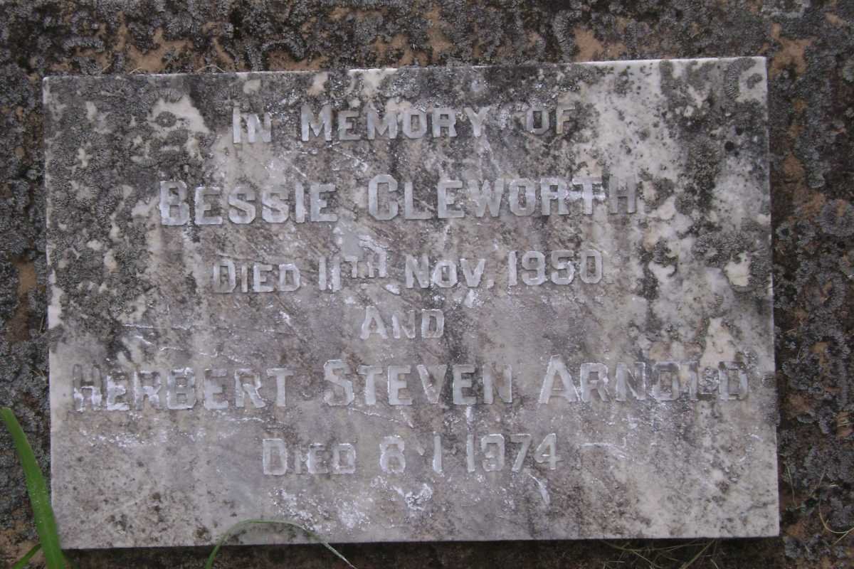 CLEWORTH Herbert Steven Arnold -1974 &amp; Bessie -1950