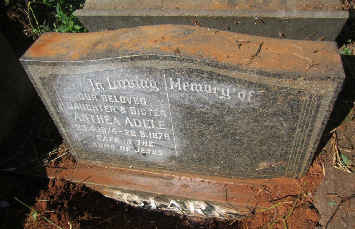 CLARK Anthea Adele 1974-1978