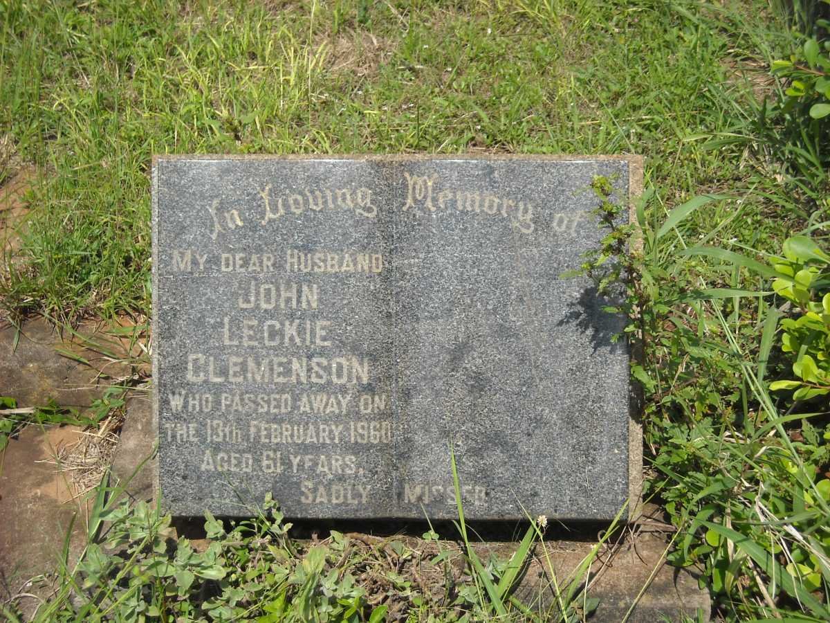 CLEMENSON John Leckie -1960