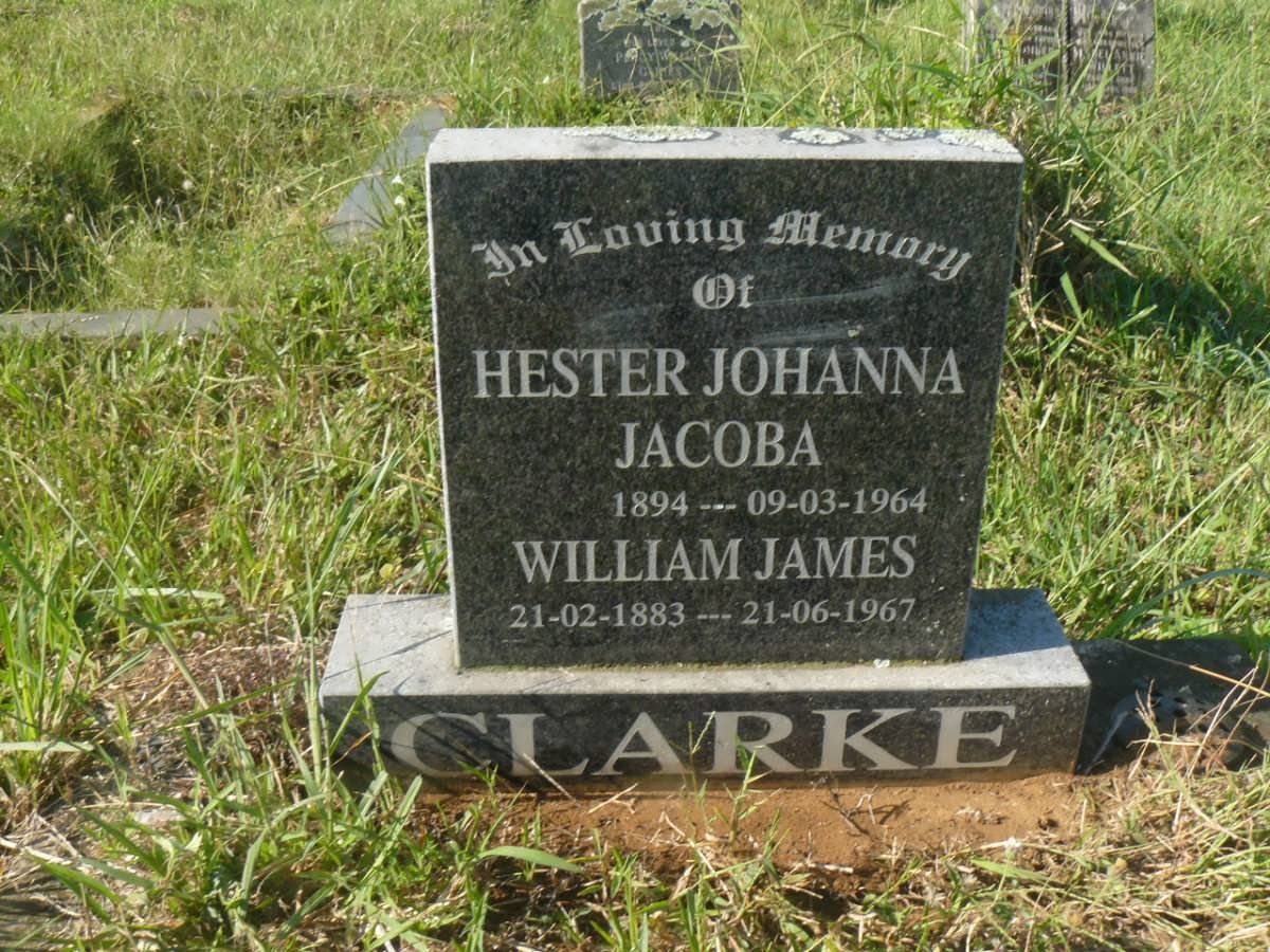CLARKE William James 1883-1967 &amp; Hester Johanna Jacoba 1894-1964