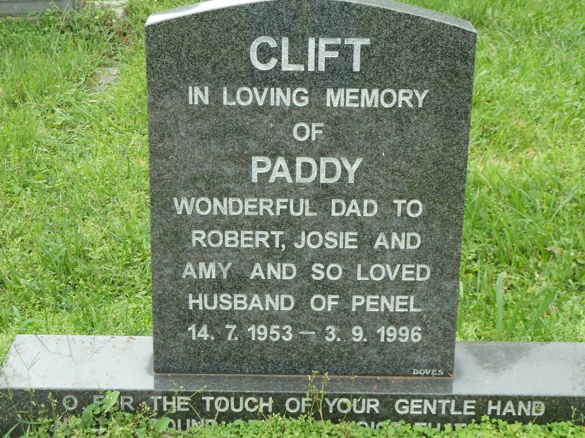 CLIFT Patrick Bernard 1953-1996