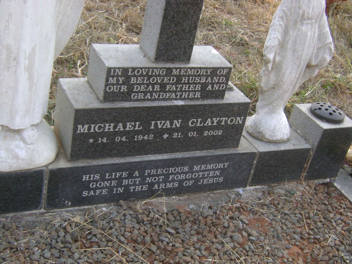 CLAYTON Michael Ivan 1942-2002 :: CLAYTON Elizabeth 1950-1951