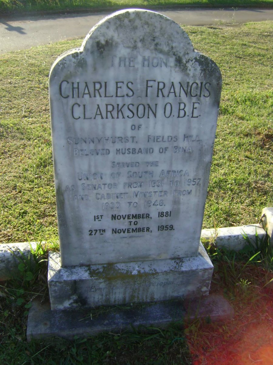 CLARKSON Charles Francis 1881-1951 &amp; Sabina McEWAN 1886-1957