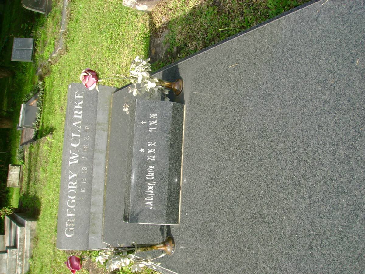 CLARKE J.A.D. 1935-1998 :: CLARKE Gregory W. 1959-1960