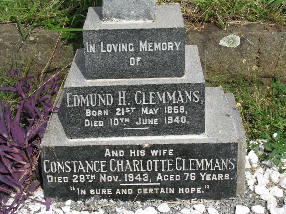 CLEMMANS Edmund H. 1868-1940 &amp; Constance Charlotte -1943