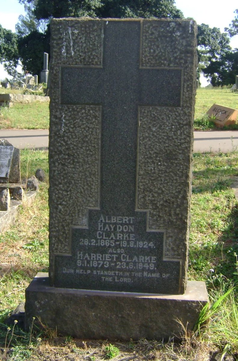 CLARKE Albert Haydon 1865-1924 &amp; Harriet 1873-1949