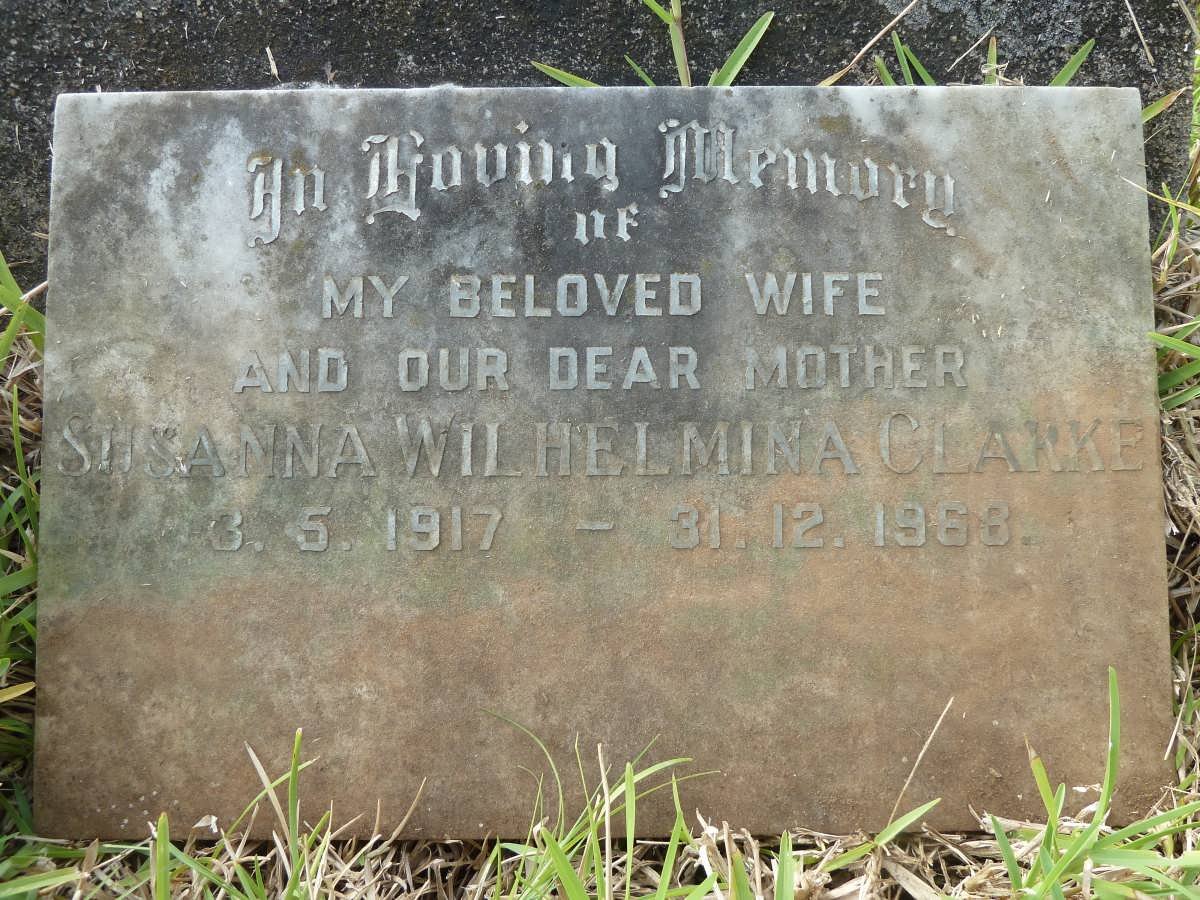CLARKE Susanna Wilhelmina 1917-1968
