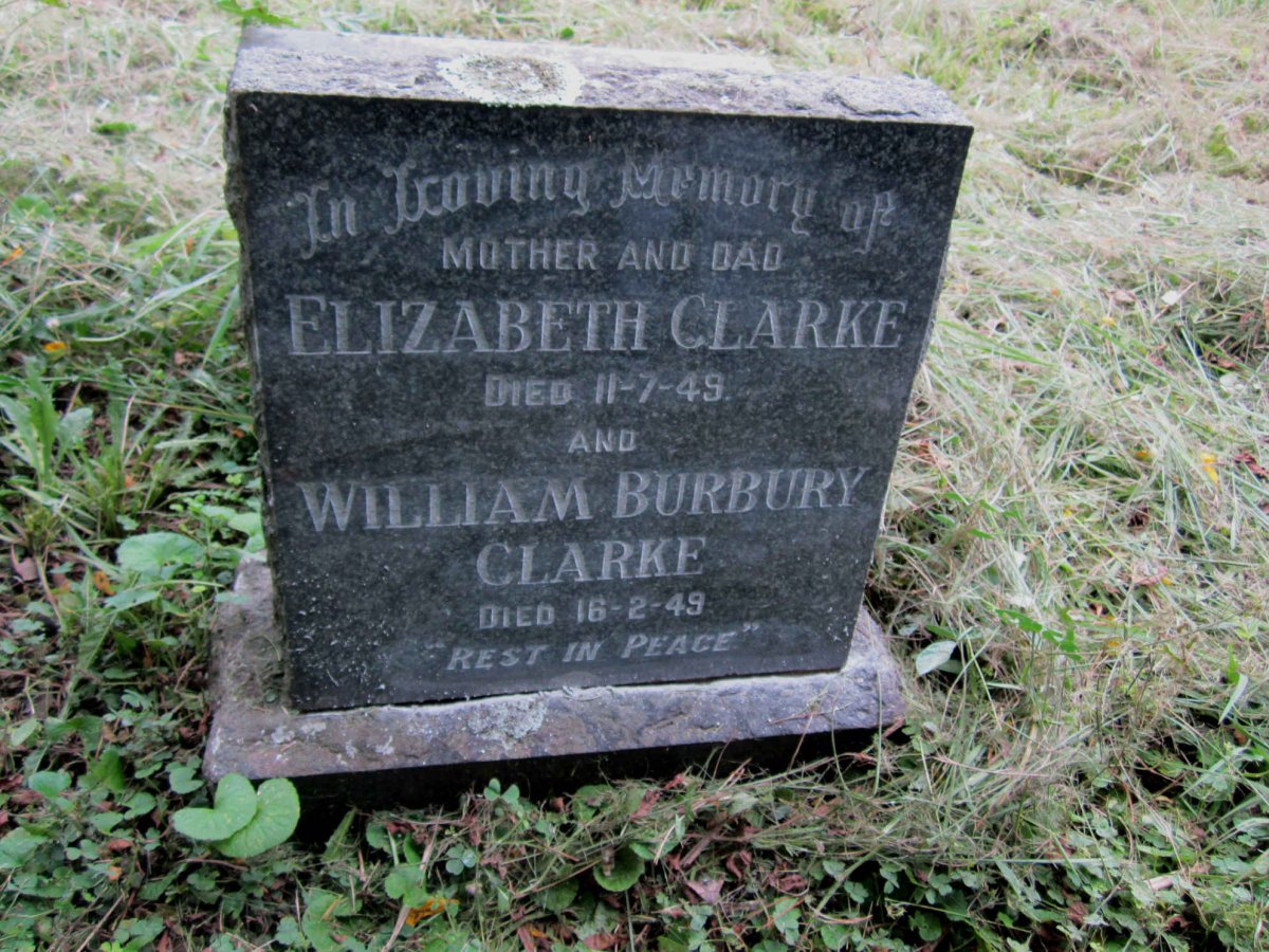 CLARKE William Burbury -1949 &amp; Elizabeth -1949