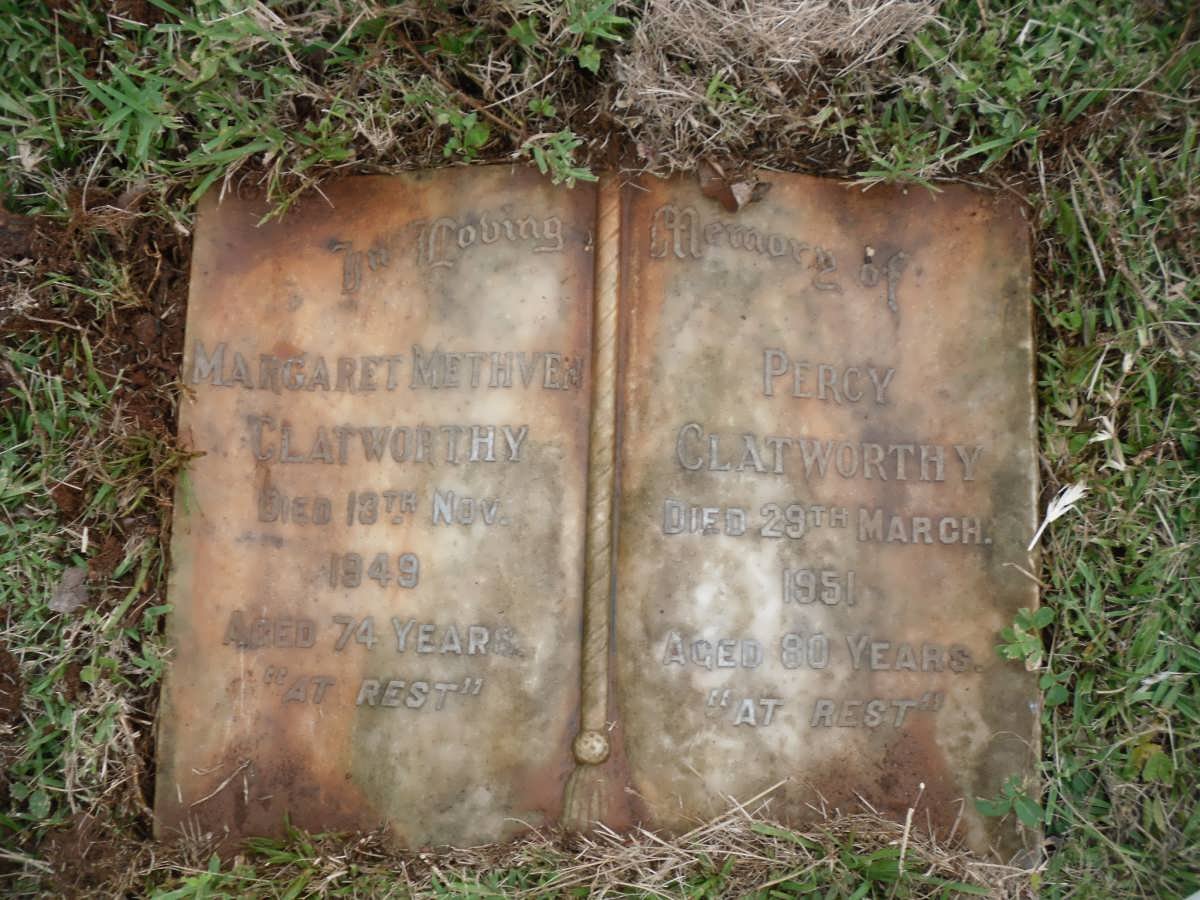 CLATWORTHY Percy -1951 &amp; Margaret Methven -1949
