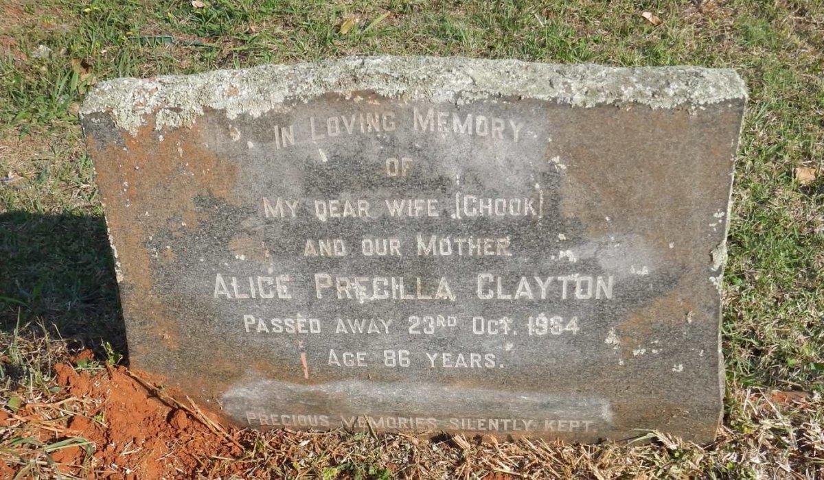 CLAYTON Alice Precilla -1964