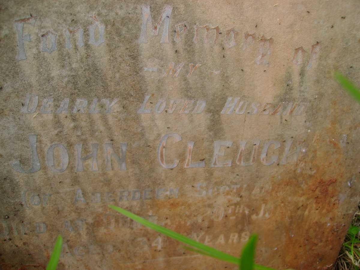 CLEUGH John