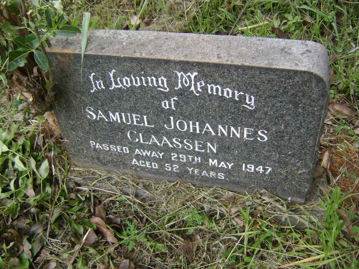 CLAASSEN Samuel Johannes -1947