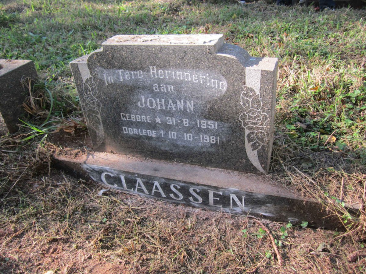 CLAASSEN Johann 1951-1981