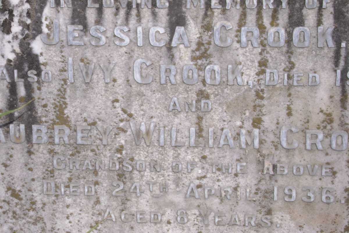CROOK Jessica :: CROOK Ivy -1916 :: CROOK Aubrey William -1936