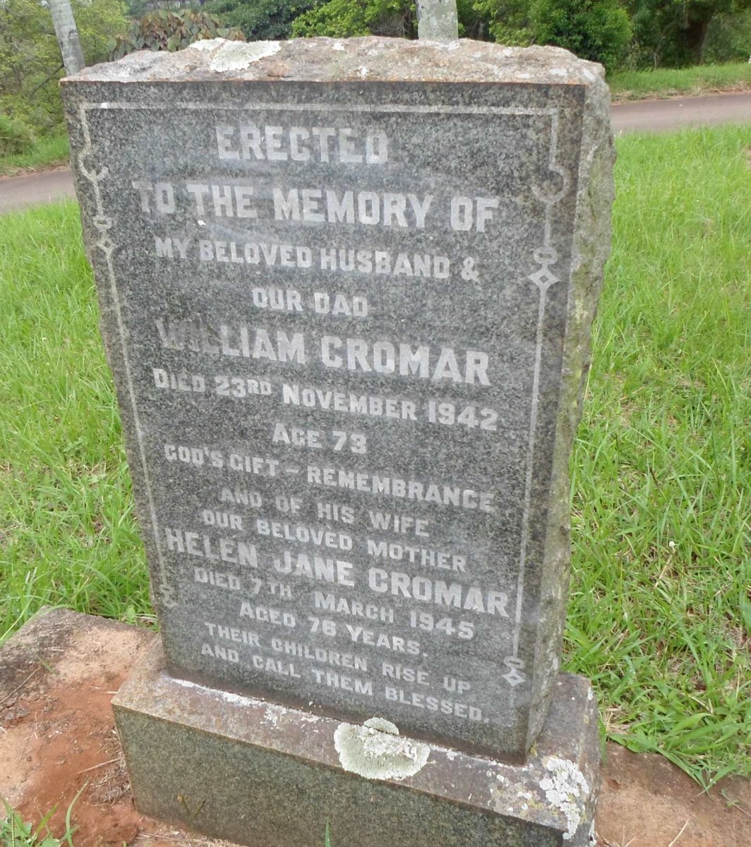 CROMAR William -1942 &amp; Helen Jane -1945