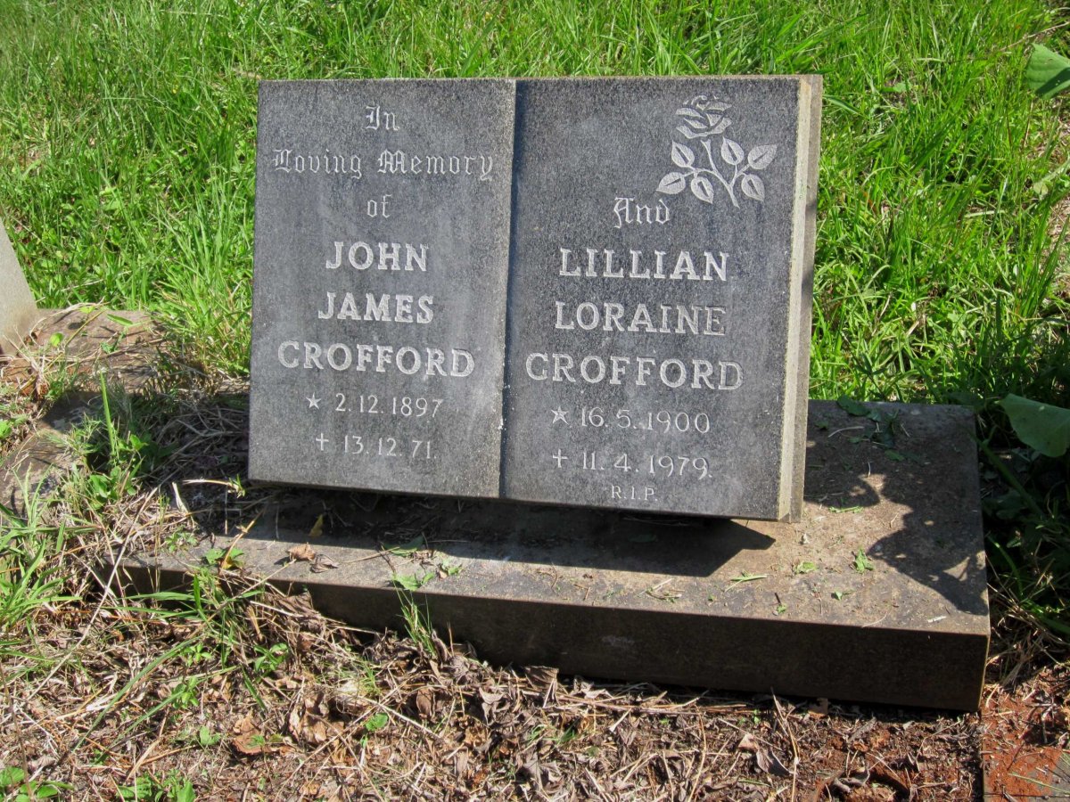 CROFFORD John James 1897-1971 &amp; Lillian Loraine 1900-1979