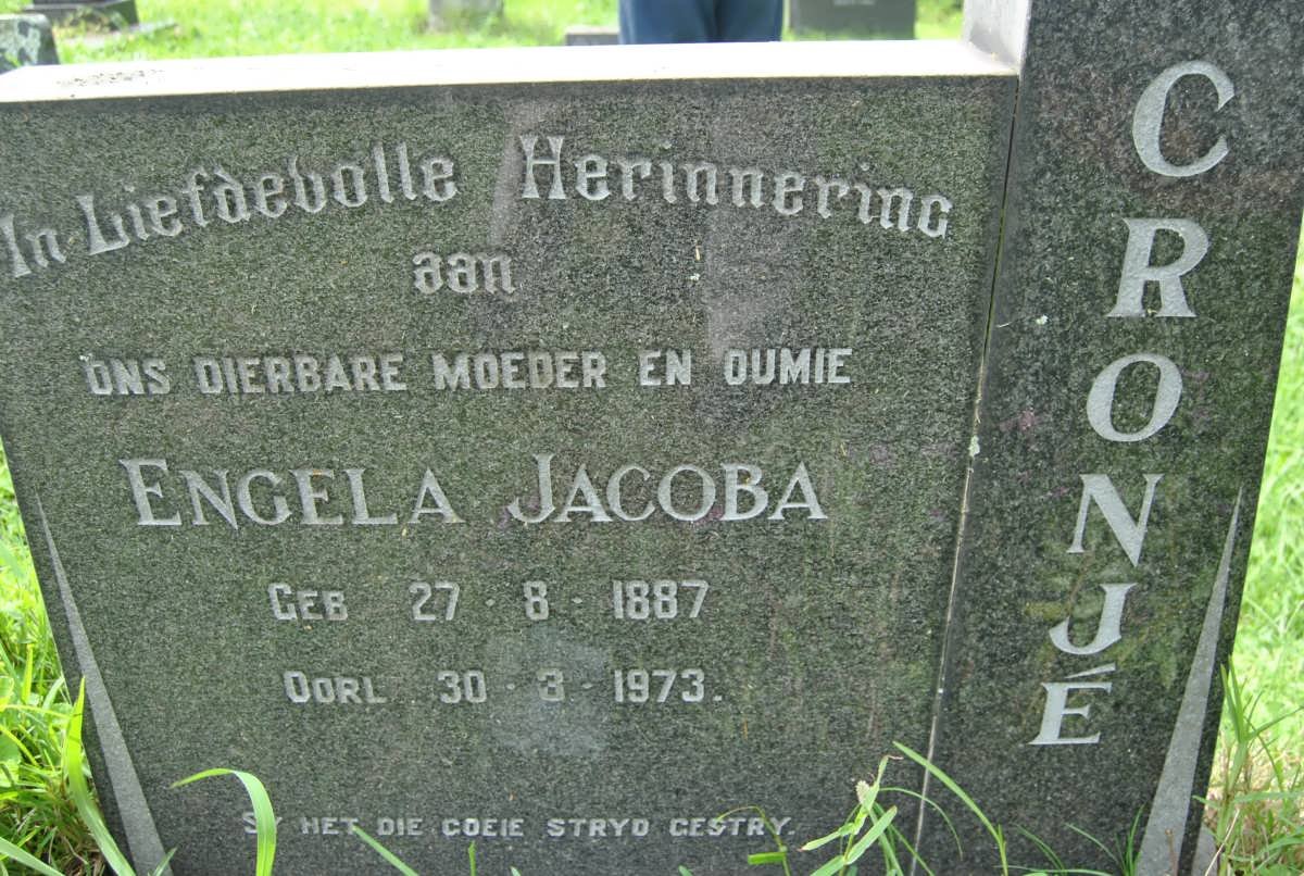 CRONJE Engela Jacoba 1887-1973