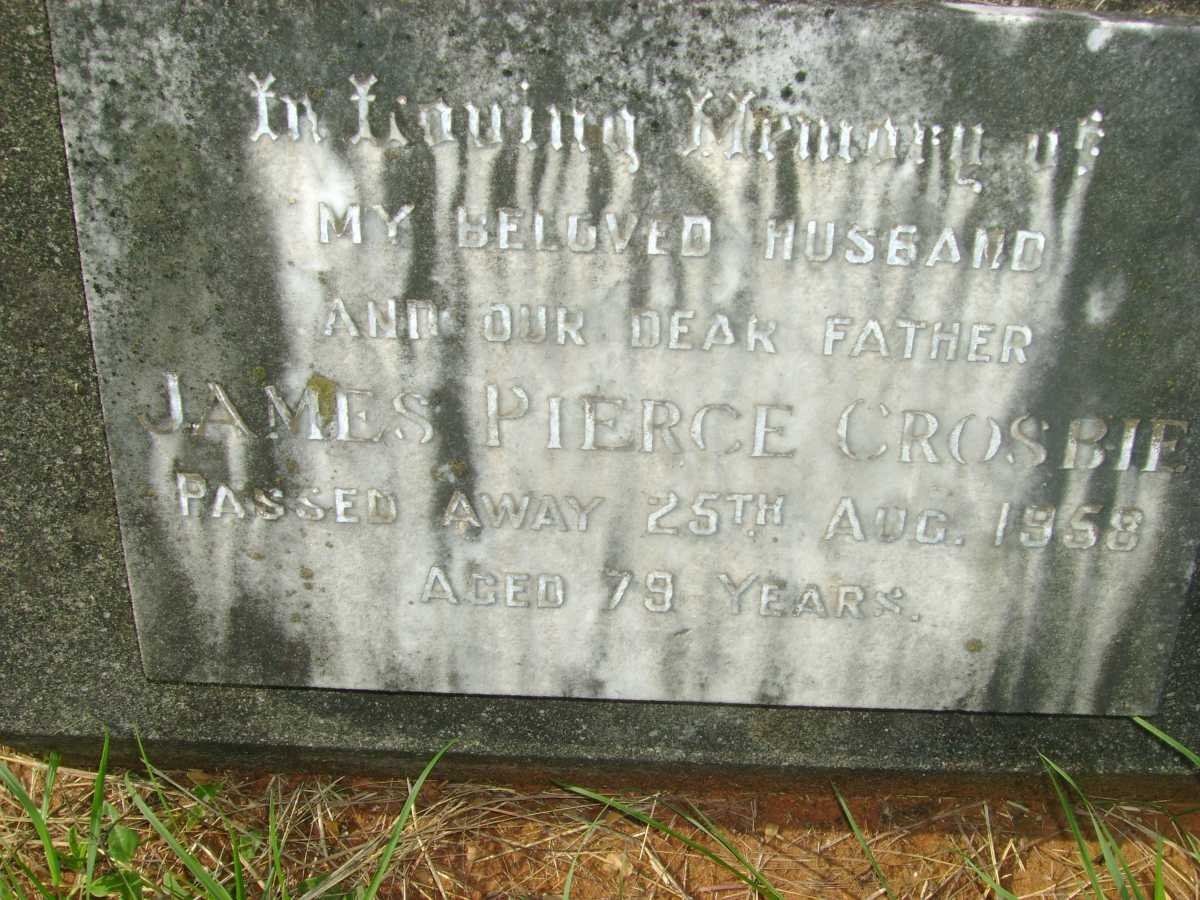 CROSBIE James Pierce -1958