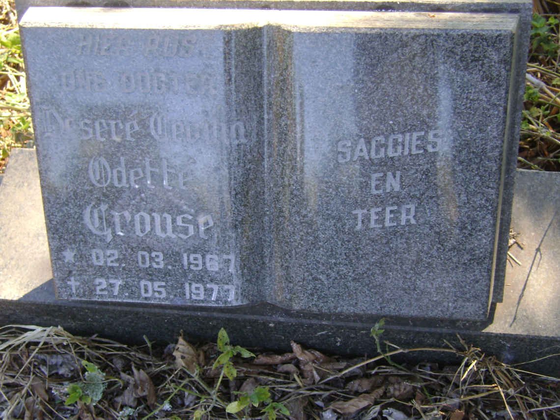CROUSE Deseré Cecilia Odetté 1967-1977