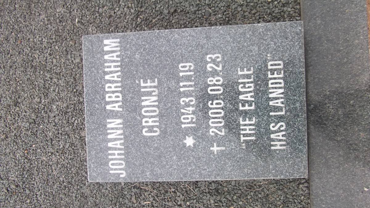 CRONJÉ Johann Abraham 1943-2006