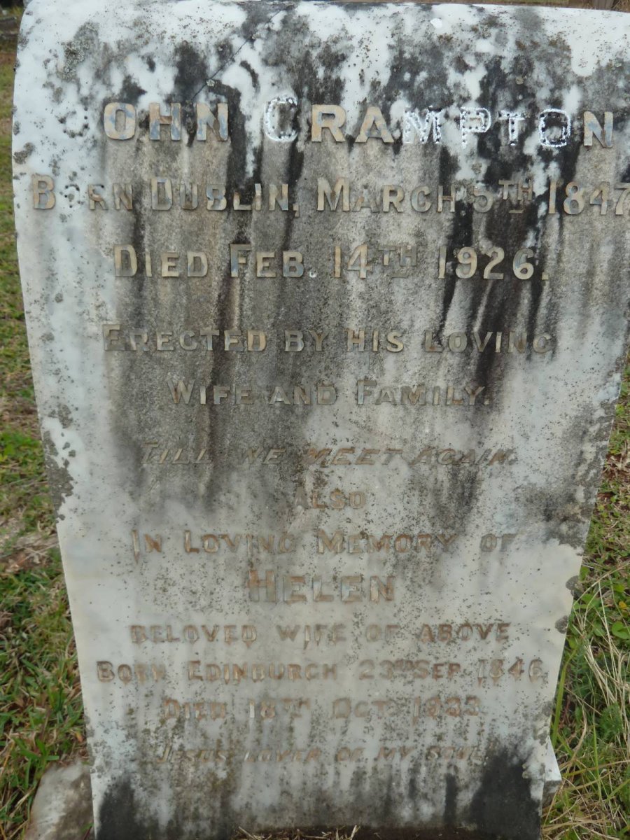 CRAMPTON John 1847-1926 &amp; Helen 1846-1935 :: CRAMPTON Winifred S. -1952