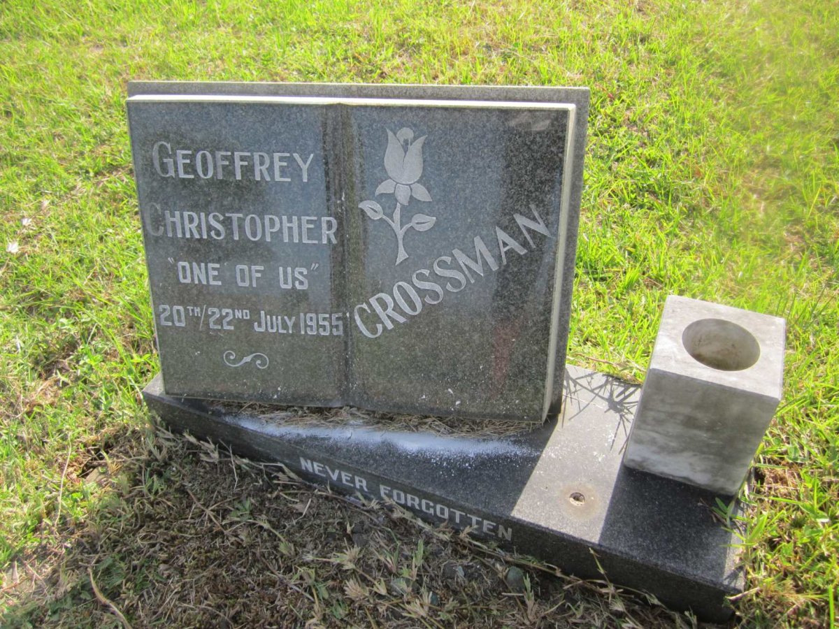 CROSSMAN Geoffrey Christofer -1955