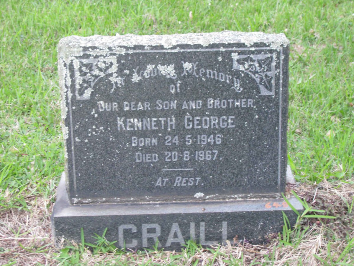 CRAILL Kenneth George 1946-1967