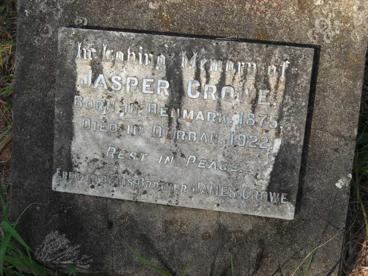 CROWE Jasper 1875-1922