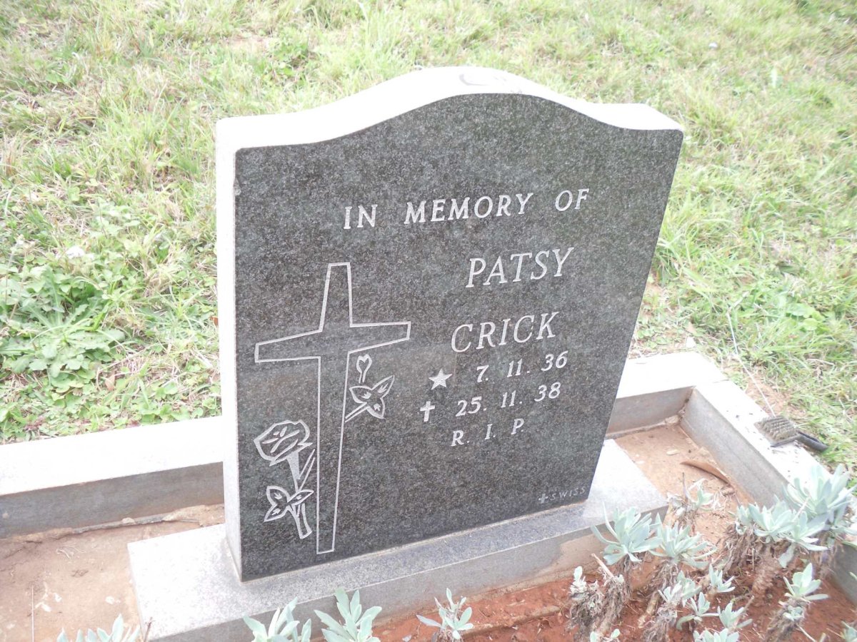 CRICK Patsy 1936-1938