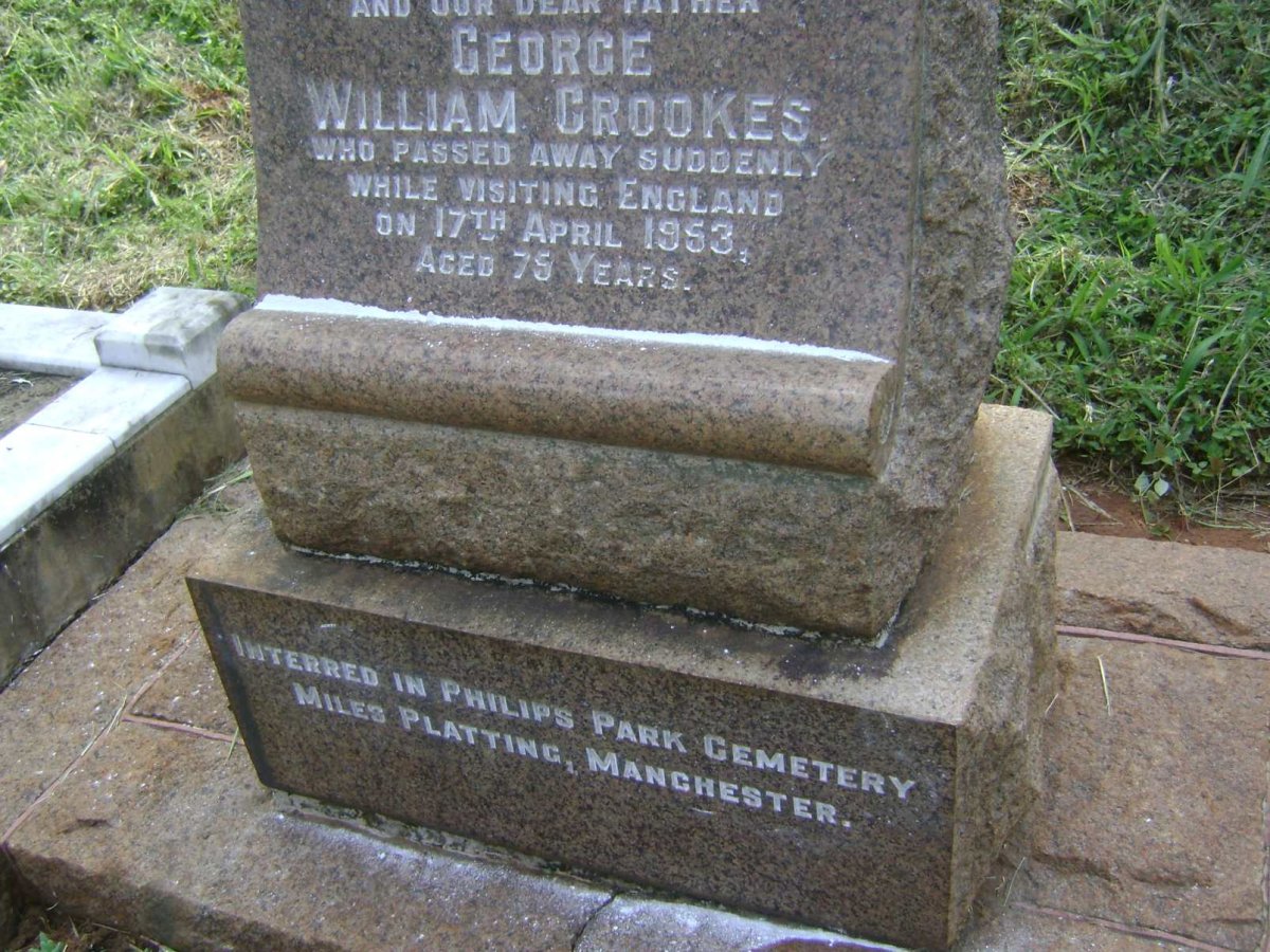 CROOKES George William -1953