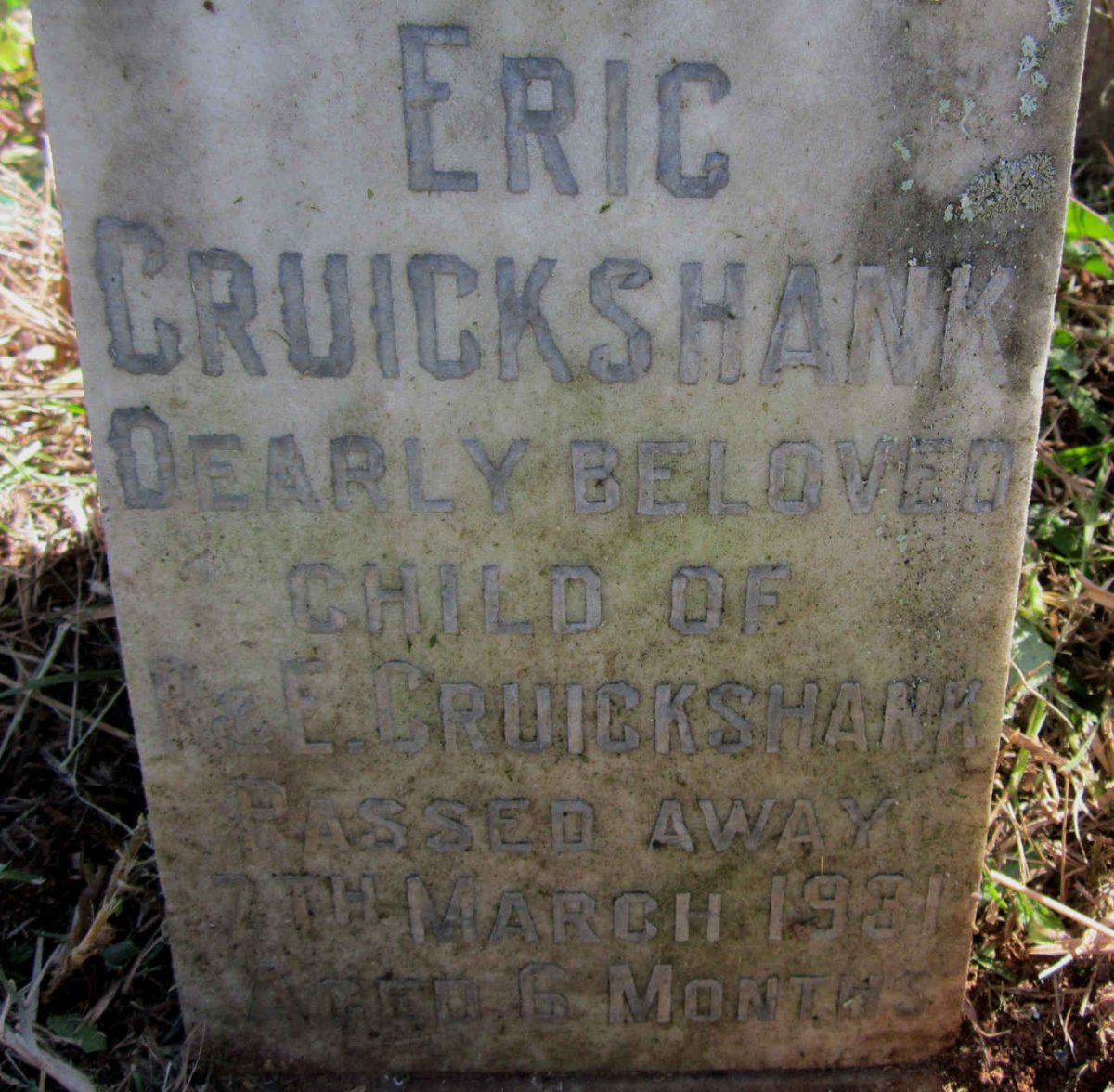 CRUICKSHANK Eric -1931