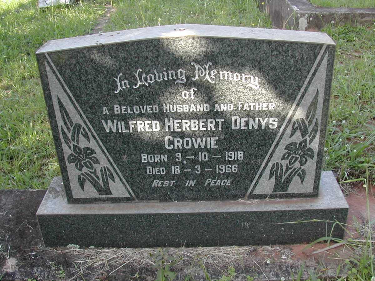 CROWIE Wilfred Herbert Denys 1918-1966