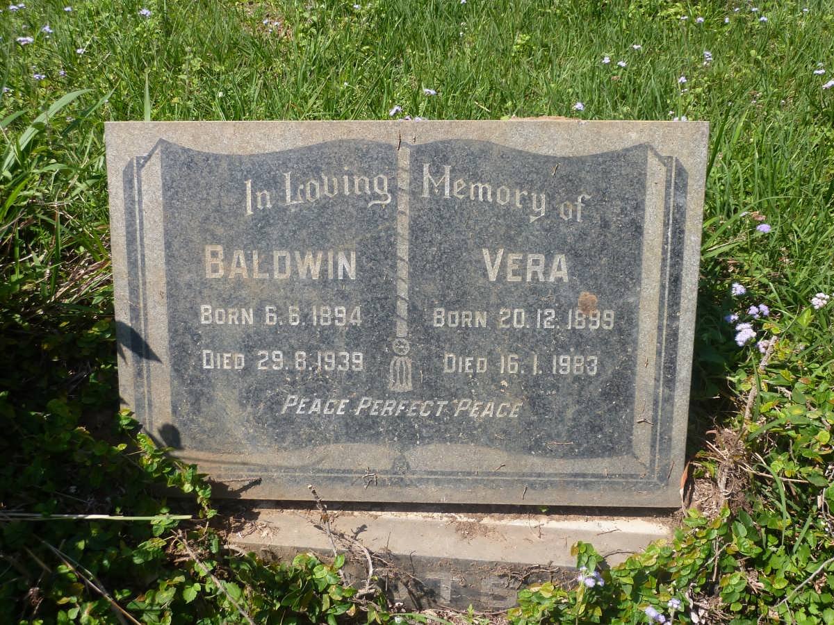 CROTS Baldwin 1894-1939 &amp; Vera 1899-1983