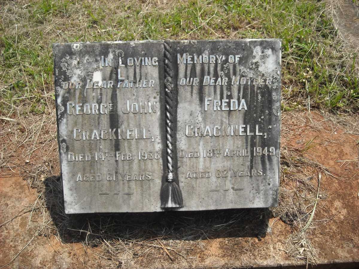 CRACKNELL George John -1936 &amp; Freda -1949