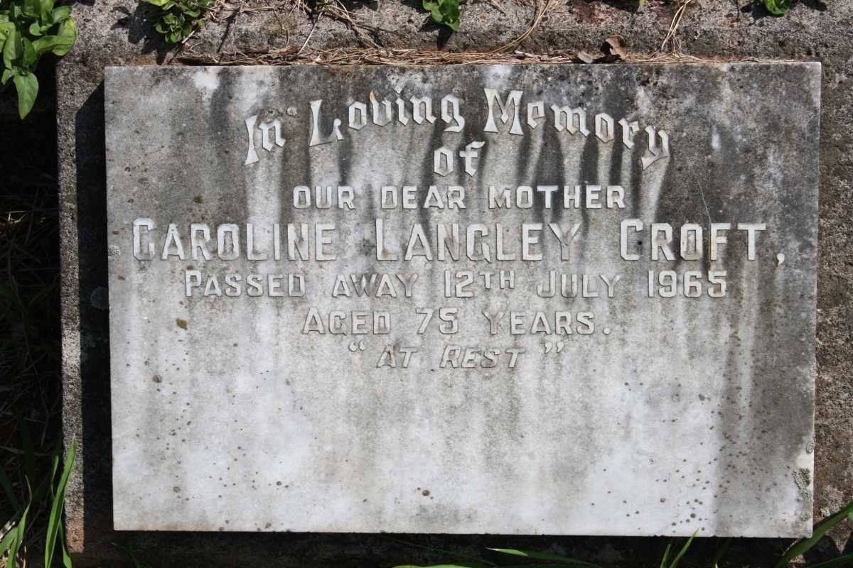 CROFT Caroline Langley -1965