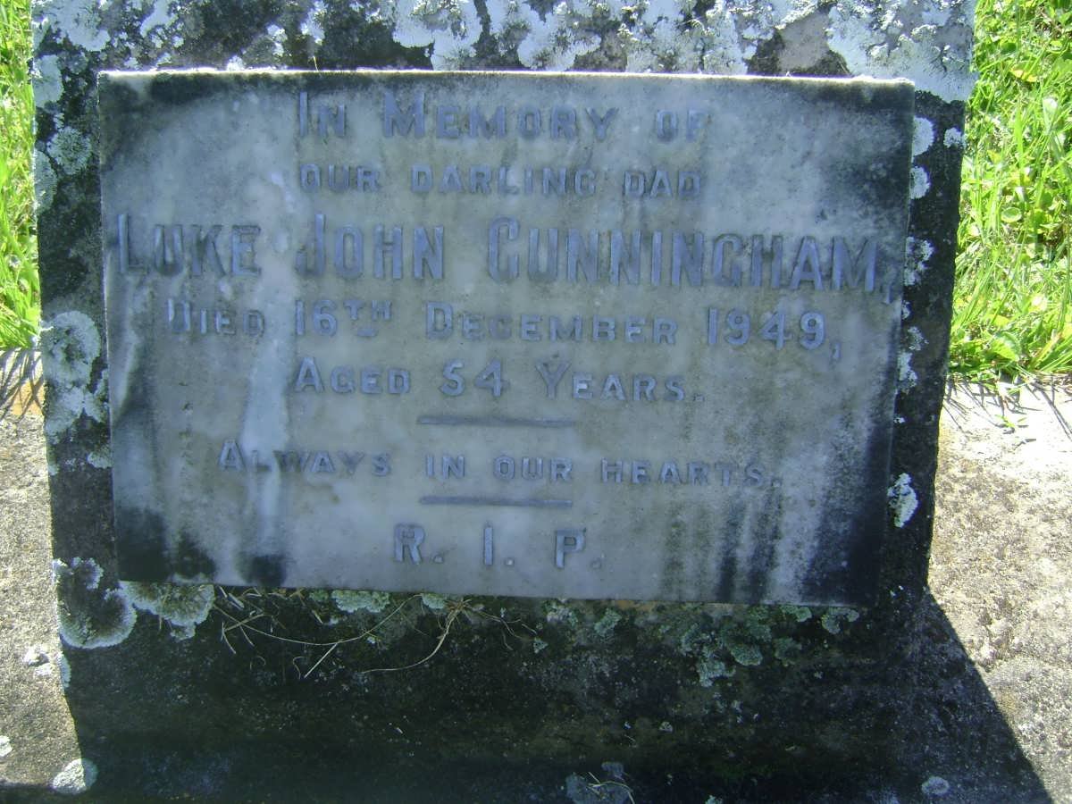 CUNNINGHAM Luke John -1949